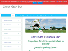 Tablet Screenshot of ortopediabcn.com